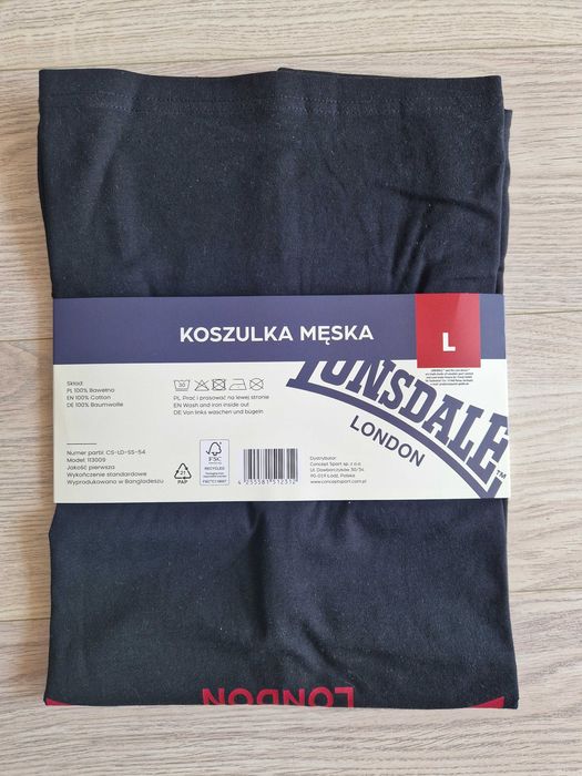 Koszulka tank top męski Lonsdale rozm. L nowa
