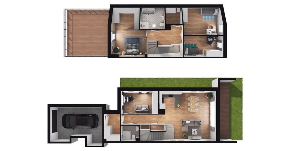4-pokojowy dom 123m2 + ogródek Bezpośrednio