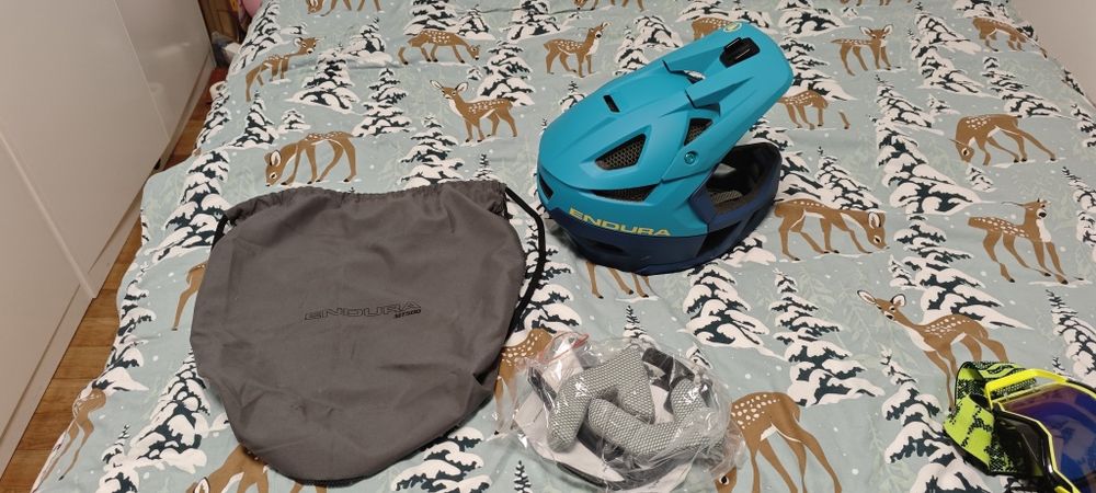 Kask ENDURA MT500 FULL FACE niebieski L