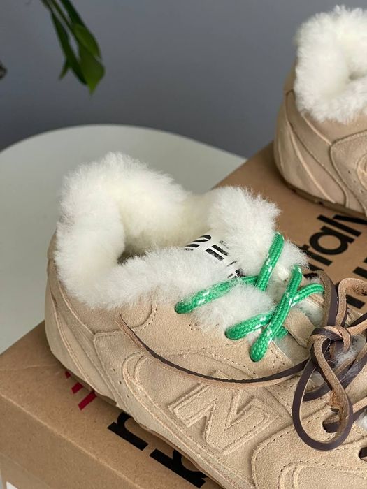 р36-41 Кросівки  New Balance 530 Miu miu Beige Brown Fur