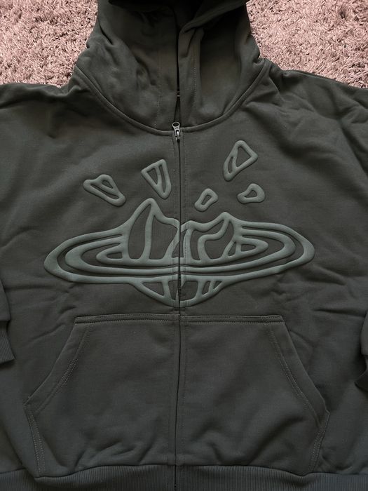 Broken Planet Zip Up hoodie Emerald green S