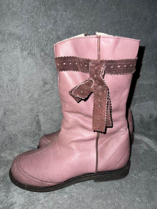 Чоботи натур шкіра розмір 35