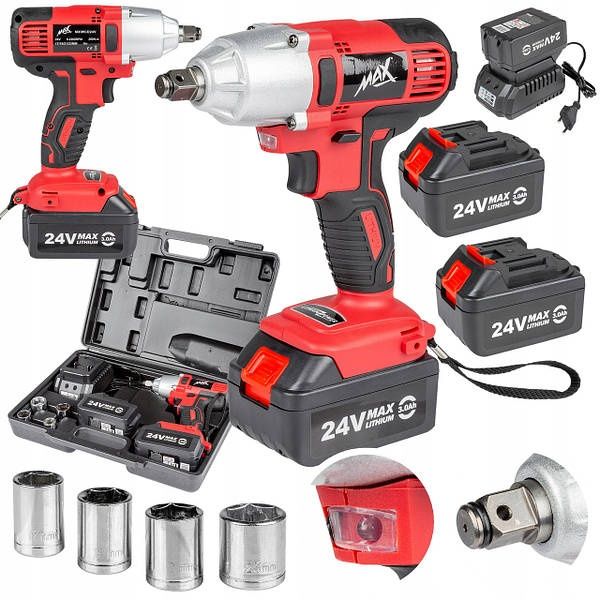 Гайковерт аккумуляторный ударный 280 Нм MAX MXIWCD24V