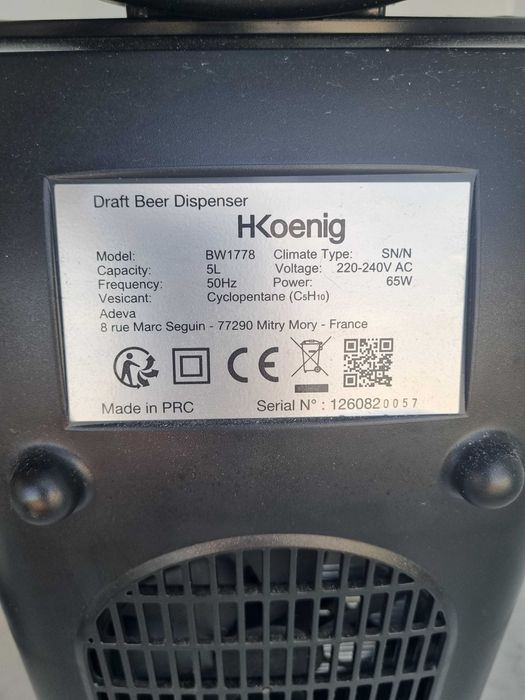 Máquina/Dispensador cerveja pressão
