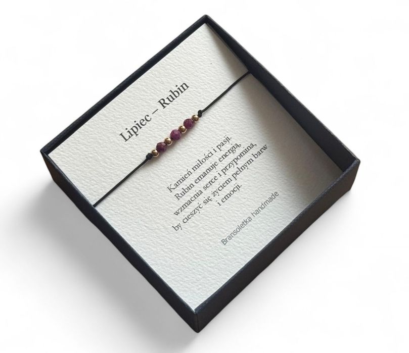 Bransoletka Lipiec - Rubin