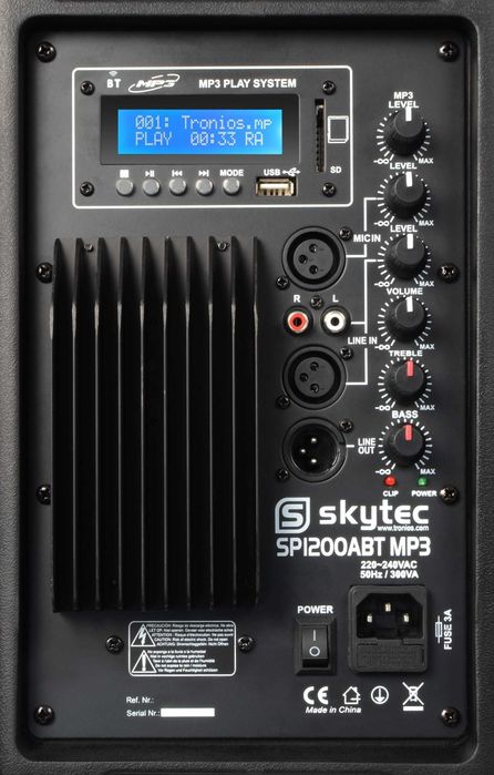 Coluna Amplificada ABS 12" 600W c/ MP3 USB/SD/BLUETOOTH  - Skytec