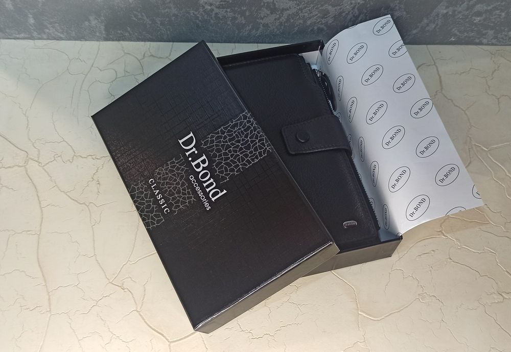 Кошелек мужской DR BOND гаманець чоловічий шкіряний
