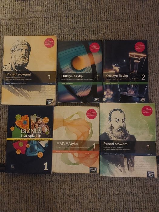 Podręczniki szkolne,liceum, technikum