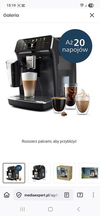 Ekspres PHILIPS LatteGo 5500 EP5541/50