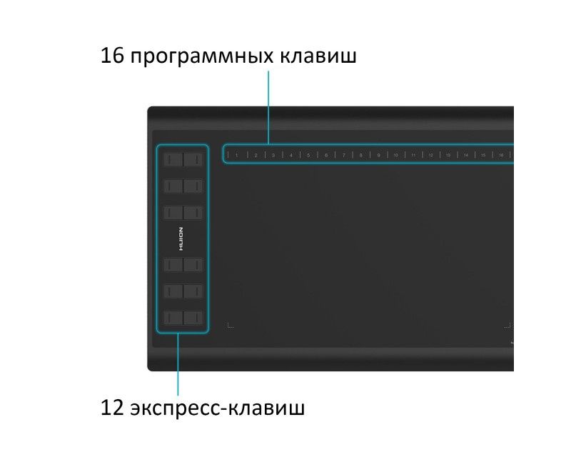 Графічний планшет Huion Inspiroy H1060P