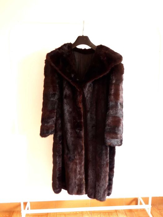 Casaco de senhora em vison anos 50/60, tamanho M - Vintage Mink Coat