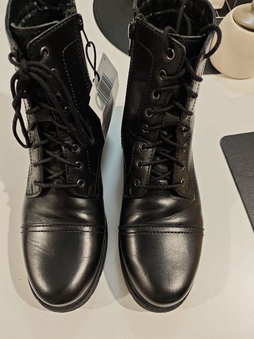 Buty damskie sznurowane, jesienna, zimowe