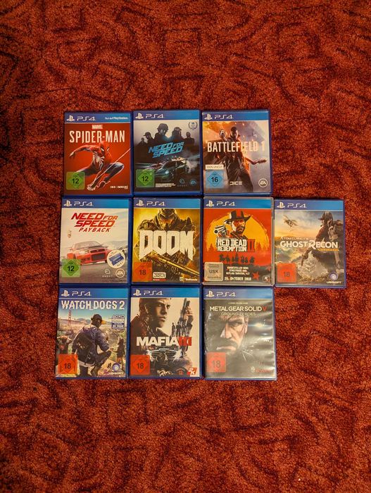 Zestaw gier na PS4 – różne tytuły, szybka sprzedaż