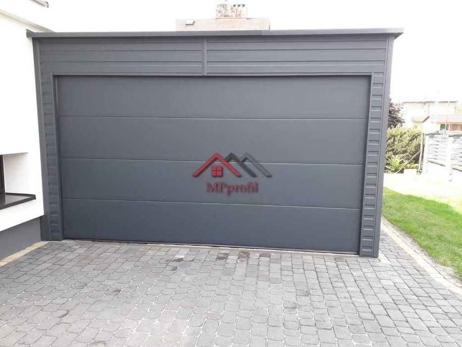 Garaż 3,5 x 6 m profil zamknięty, automatyczna brama segmentowa