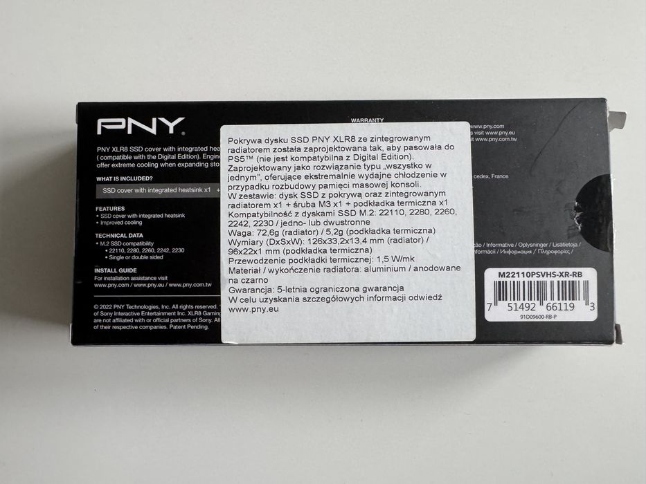 Radiator do dysku SSD M2 dla PS5