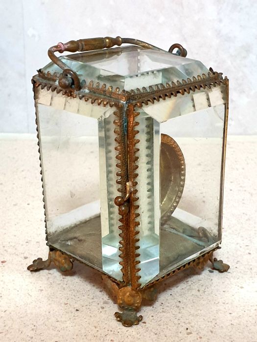 Fantástica antiga vitrine francês para relógio de bolso
