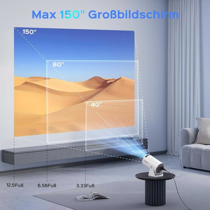 LCD Smart Projektor HY300 Pro MENTECH, ANDROID