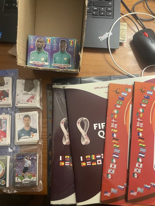 Cadernetas de mundiais completas (2010, 2018, 2022)