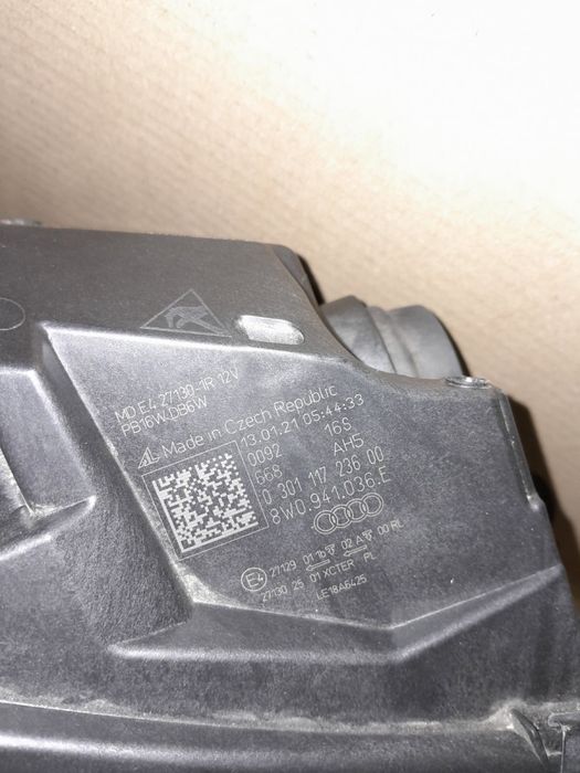 Права фара Audi A4 b9 2020-2024 рестайл