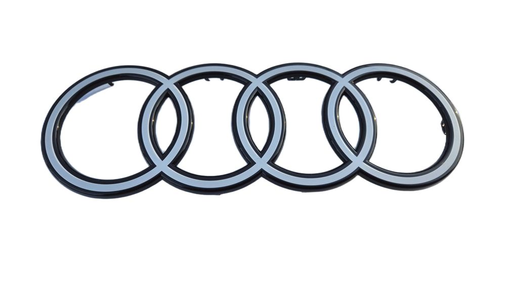 Emblemat Znaczek Logo AUDI Atrapy GRILLA Q7 2024- BIAŁY OE 4M0 NOWY !
