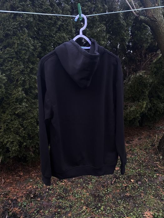 Bluza jumper z kapturem czarna black męska men bawełna cotton XL