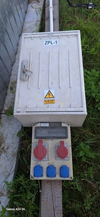Skrzynka elektryczna na budowę