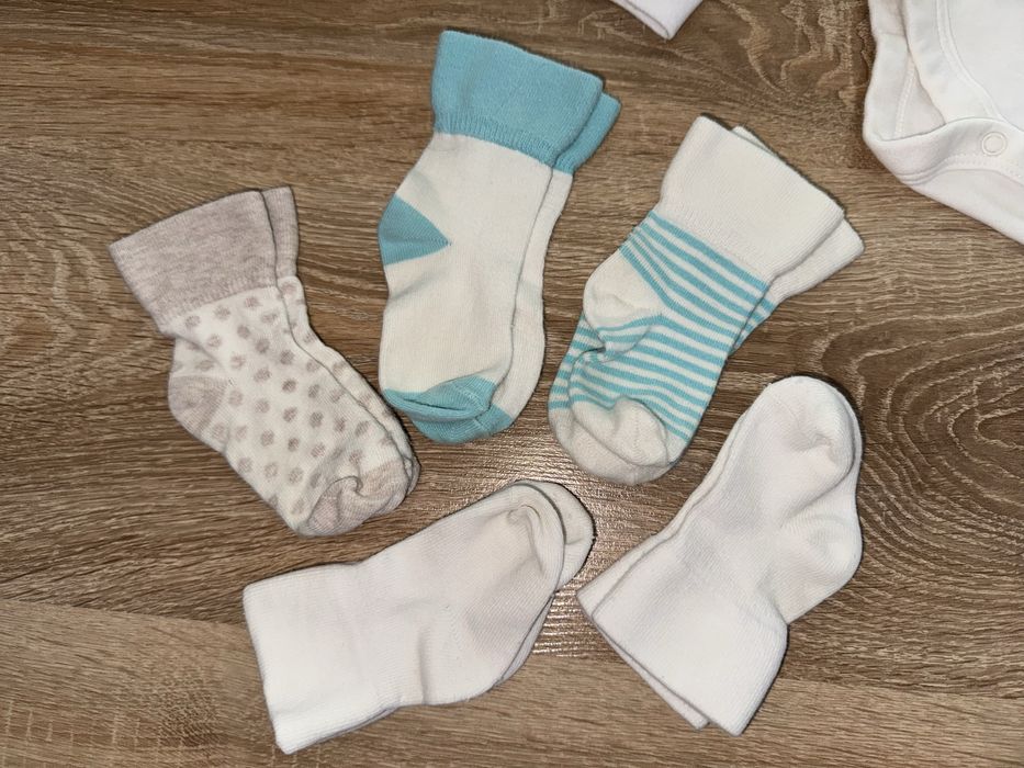 Zestaw 3xbody, 2xczapeczki, 3xrękawiczki, 5xskarpetki, do odbicia