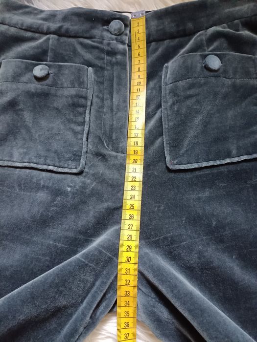 Spodnie Sézane welurowe/ wysoki stan