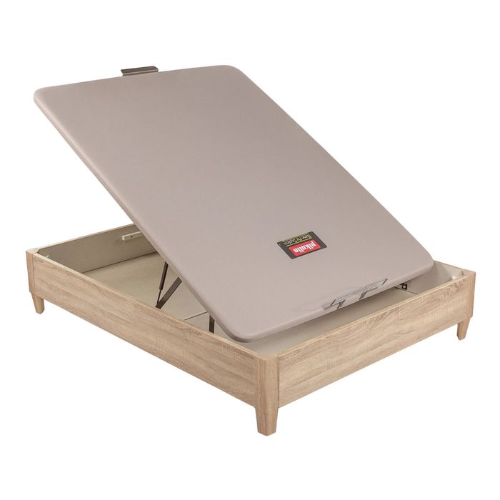 Cama sommier Pikolin DESIGN AL AIRE 140x200 com arrumação e pés