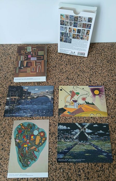 30 Postais de obras de arte de Wassily Kandinsky