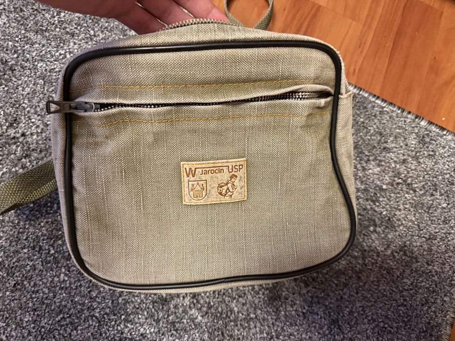 Kultowa Torba Turystyczna Jarocin USP PRL – Unikat Vintage Kostka