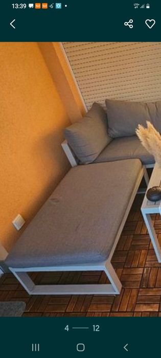 Zestaw ogrodowy aluminiowy tarasowy balkon altanka ogród taras