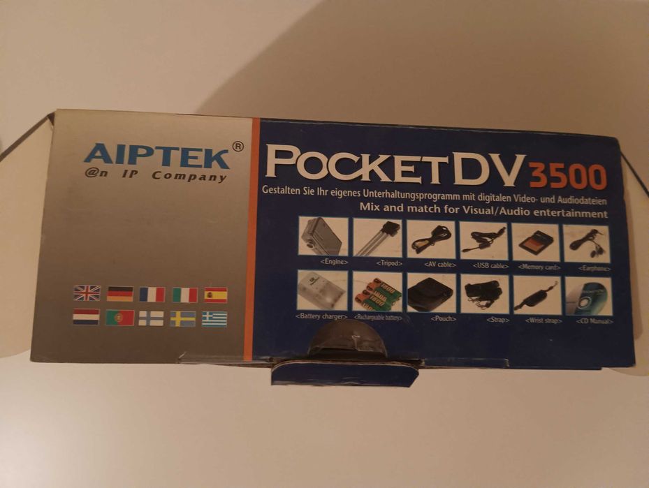 Aiptek Pocket DV 3500 câmara digital compacta multifuncional anos 2000