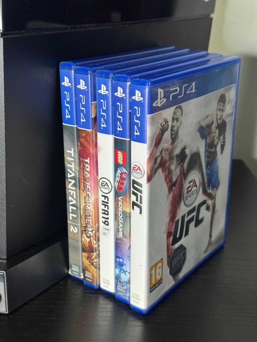 Ps4 Slim 500 GB + 2 Comandos Originais Sony + Jogos