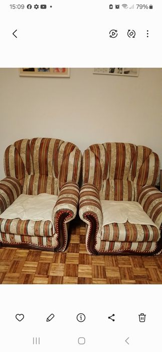 Safa cama e duas poltronas