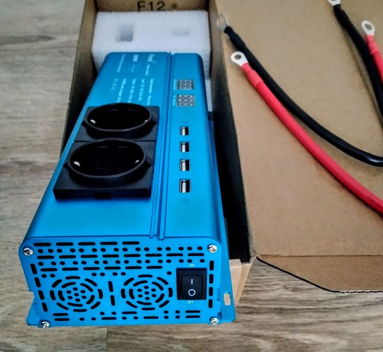 Інвертор Foval  3000w перетворювач напруги 12v-220v 50гц  чиста синусо