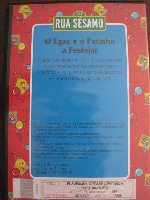 Rua Sésamo : O Egas e o Patinho a Festejar