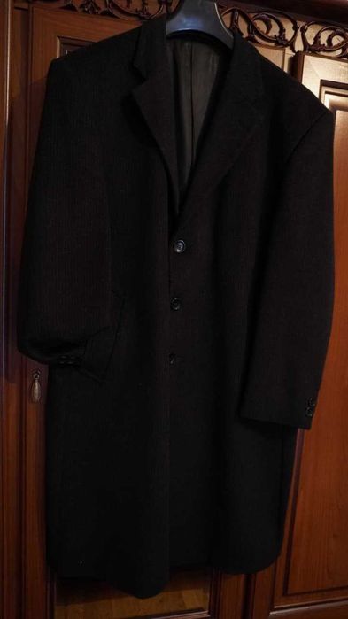 Пальто шерстяне чорне Daniel Rizotto