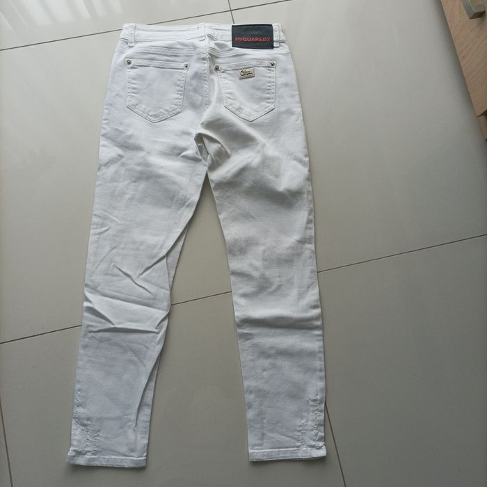 Spodnie białe Dsquared2 S