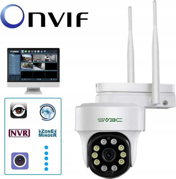 Kamera przemysłowa Kamera Kopułkowa Zewnętrzna Ip Sv3C 1080P