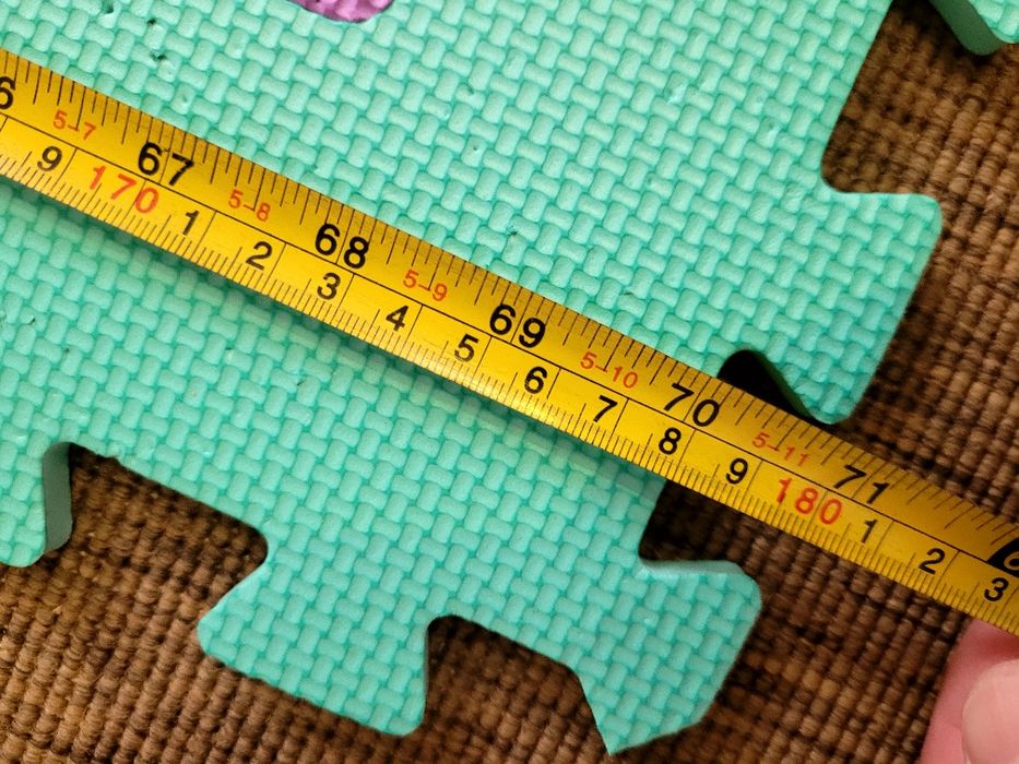 Tapete de atividades puzzle formas para bebé ou criança