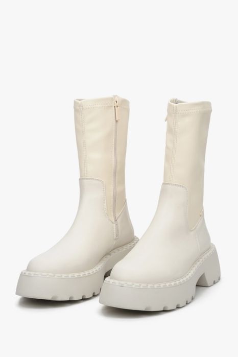 Ботинки/сапоги  ESTRO 25 см молочные