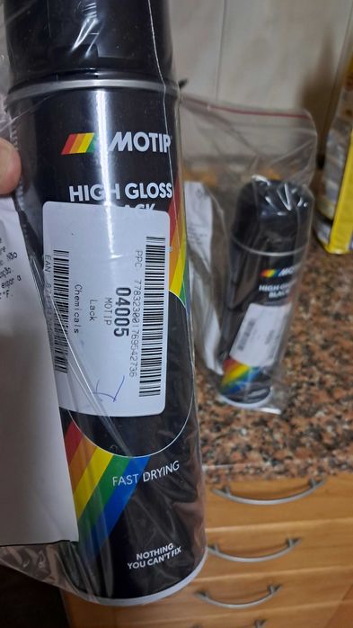 Tinta jantes motip preto brilhante