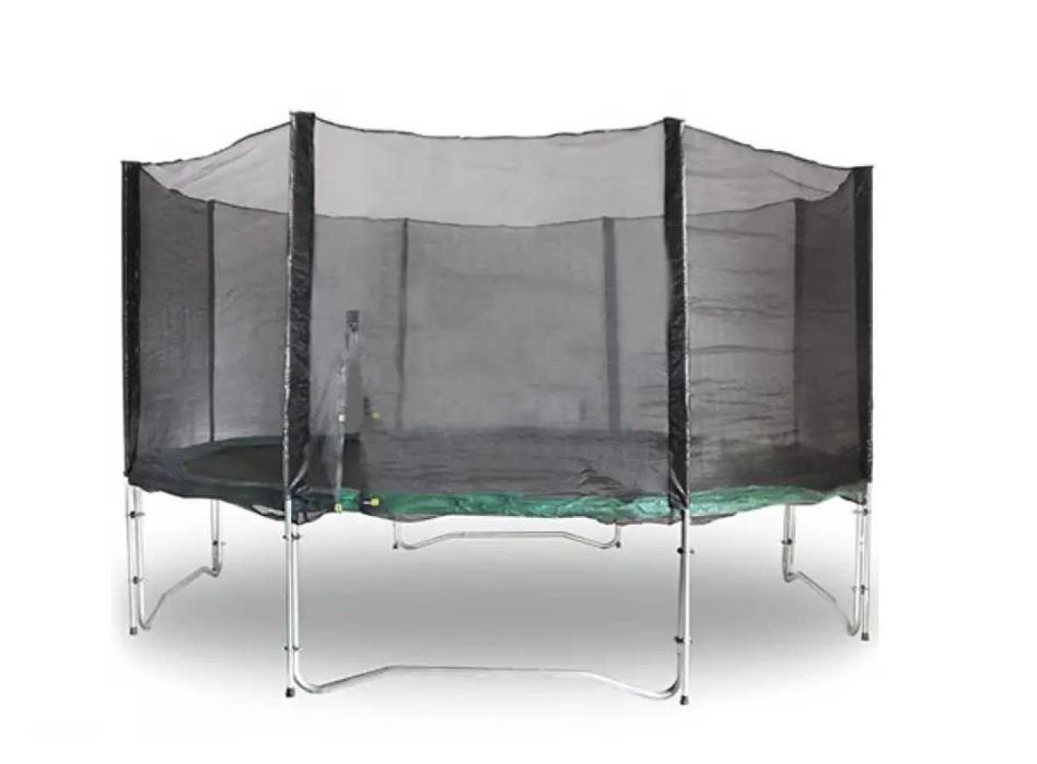 Оригинал! Батуты детские зеленые с защитной сеткой и лесенкой Pups