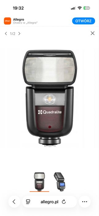 Lampa błyskowa QUADRALITE Stroboss 60evo II do Sony