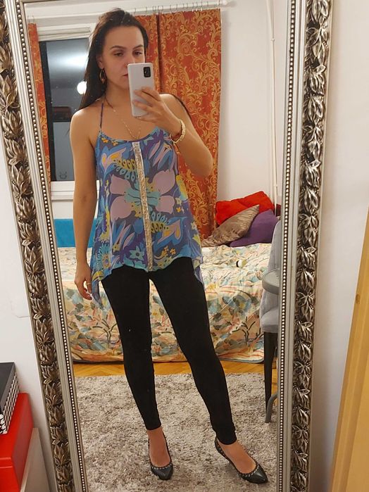 Letnia niebieska bluzka River Island rozm. M