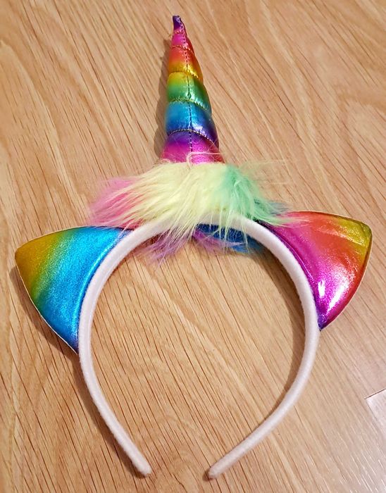 Bandolete de unicórnio colorida holográfica
