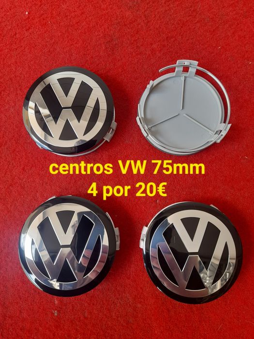 centros jante Mercedes 75mm emblemas tampa logótipo encaixe AMG CLA VW