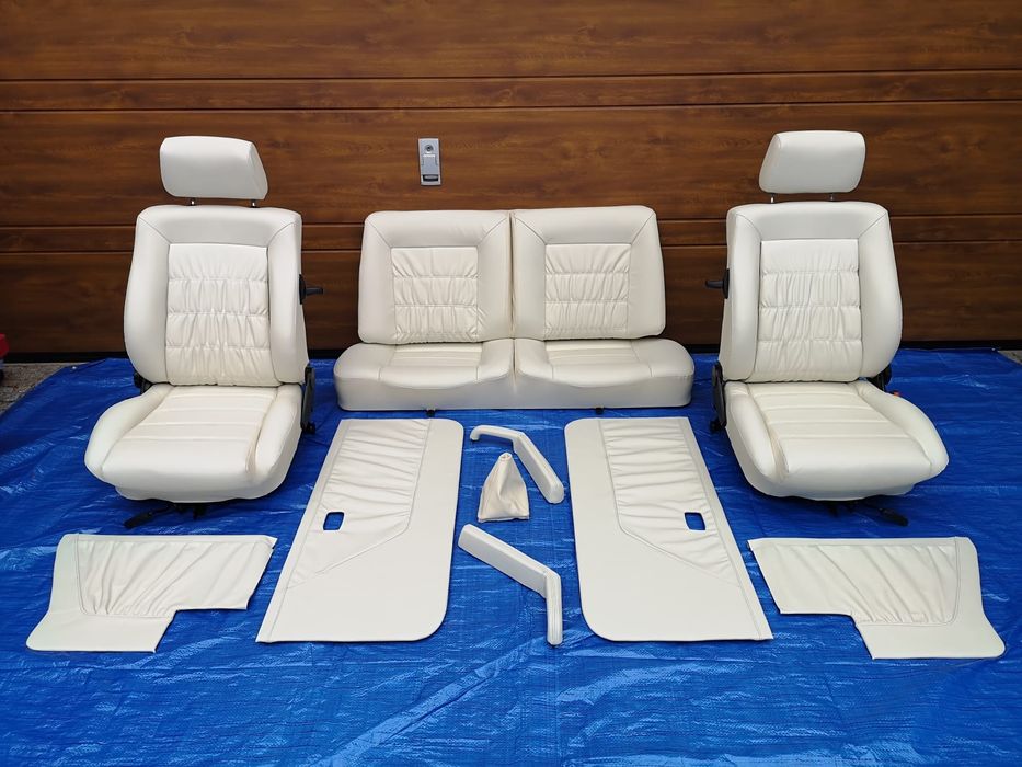 VW Golf MK1 Cabrio, tapicerka, fotele, wnętrze