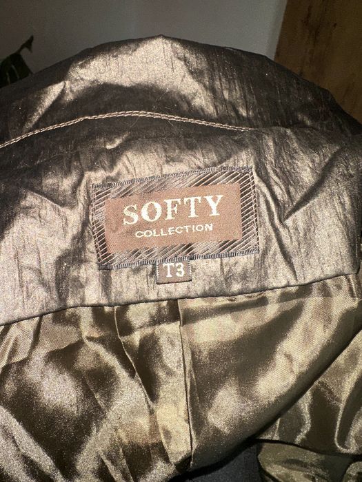 Softy kurtka wiosenna brąz M
